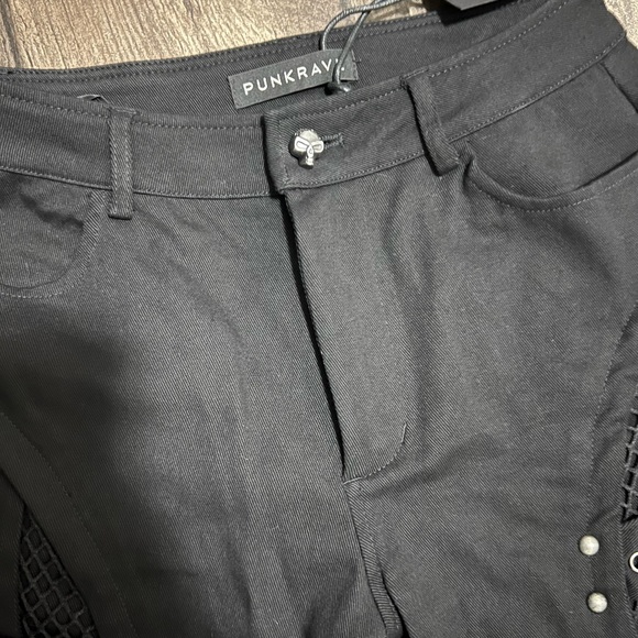 Punk Rave Faux Fur Splice Pants - Picture 6 of 7